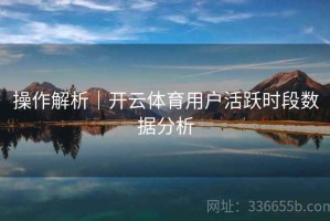 操作解析｜开云体育用户活跃时段数据分析