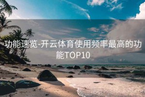 功能速览-开云体育使用频率最高的功能TOP10
