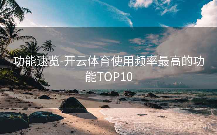 功能速览-开云体育使用频率最高的功能TOP10